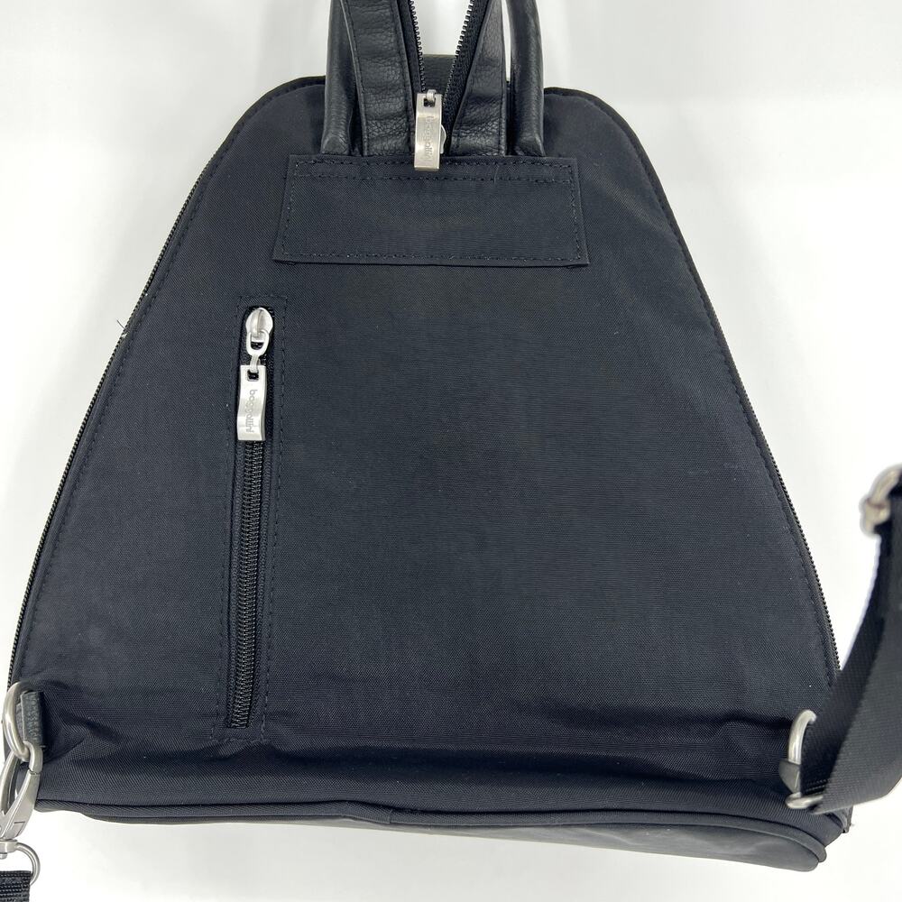 Baggallini Black Metro Convertible Backpack Sling RFID